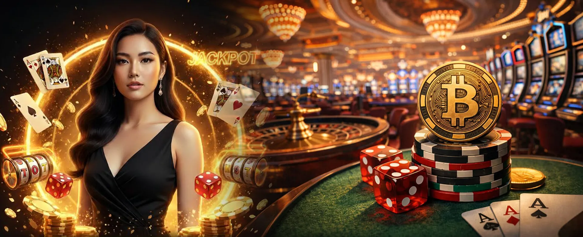 Dynamic casino background with bright lights for yy777.com