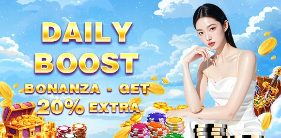 Reload bonus graphic with coins and casino chips at yy777.com